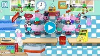 Kids Cafe with Hippo скриншот 1