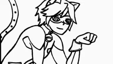 Coloring Ladybug & Blackcat скриншот 1