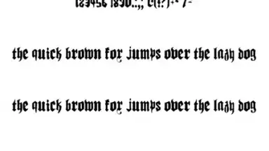 Gothic Fonts 50 скриншот 3