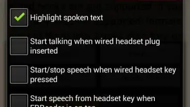 FBReader TTS+ Plugin скриншот 2