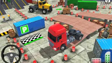 Real Euro Truck Parking Games скриншот 7
