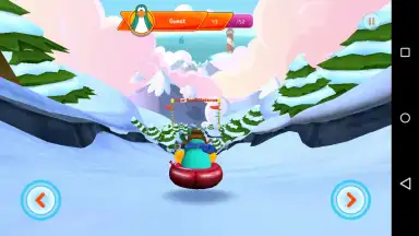 Club Penguin Sled Racer скриншот 3