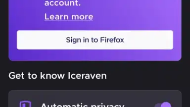 Iceraven Browser скриншот 1