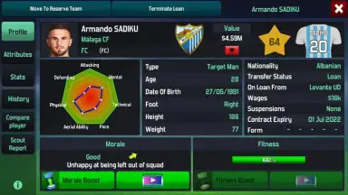 Soccer Manager 2020 скриншот 1