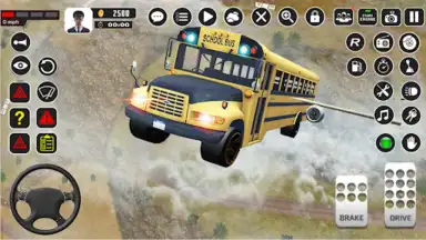 Offroad School Bus Driver Game скриншот 1