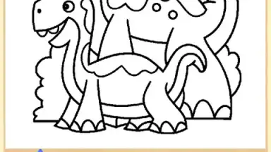 Dino Coloring Game скриншот 3