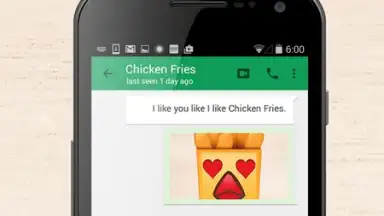 Chicken Fries Keyboard скриншот 1