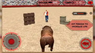 Angry Bull Attack Arena Sim 3D скриншот 14