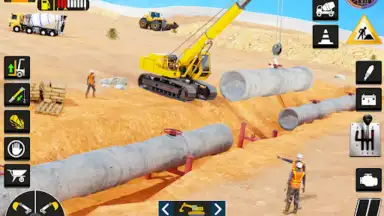 City Road Construction Game 3D скриншот 3