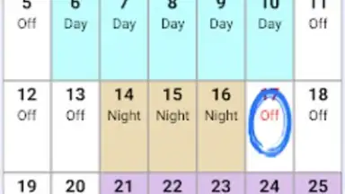 Shift Schedule скриншот 4