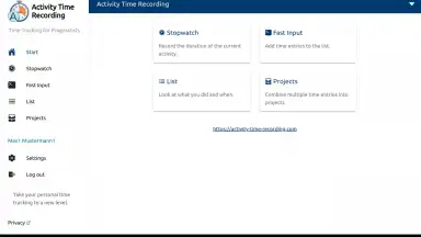 aTimeRecording - Online Time Tracking скриншот 4