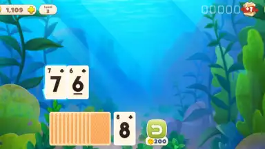 Undersea Solitaire Tripeaks скриншот 2