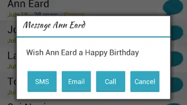 Birthday Calendar Free скриншот 5