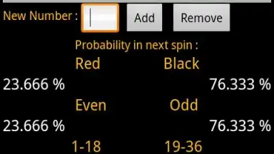 Roulette Calculator скриншот 1