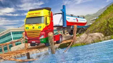 Oil Tanker Transport Offroad Truck Driver скриншот 2