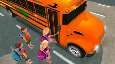 School Bus Driving Games 3D скриншот 4