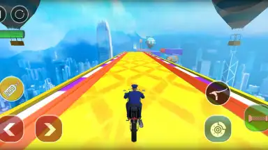 Police Bike Stunts Games скриншот 15