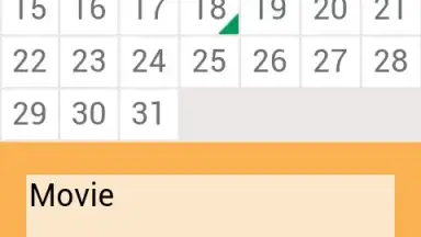 Calendar Monthly скриншот 1