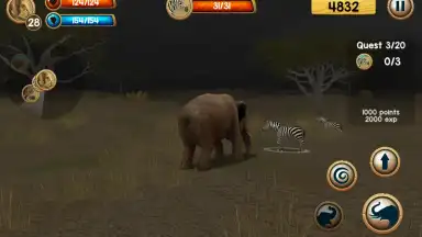 Wild Elephant Sim 3D скриншот 1