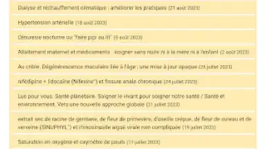 Application Prescrire скриншот 20