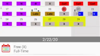 Roster-Calendar скриншот 4