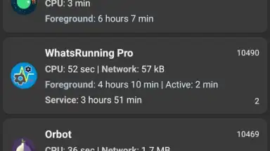 WhatsRunning Demo скриншот 1