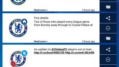 Chelsea FC Official Keyboard скриншот 2