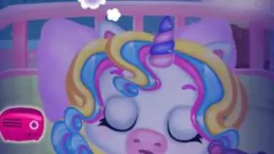 Newborn unicorn care game скриншот 2