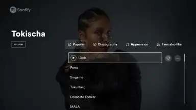 Spotify for Android TV скриншот 2