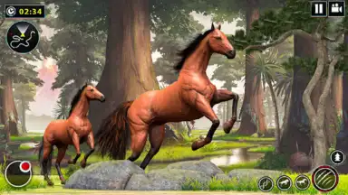 Wild Horse Family Simulator скриншот 5