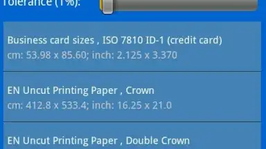 Paper Formats скриншот 1