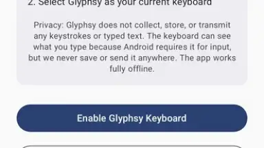 Glyphsy – Stylish Keyboard скриншот 1
