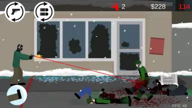 Flat Zombies: Cleanup and Defense скриншот 11