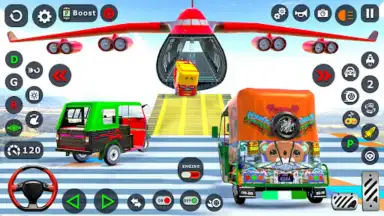 Tuk Tuk Taxi Driving Games 3D скриншот 4