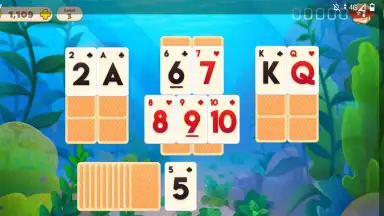 Undersea Solitaire Tripeaks скриншот 6