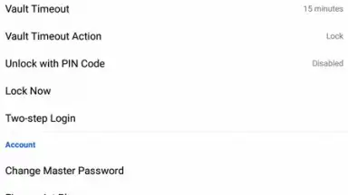 Bitwarden скриншот 1