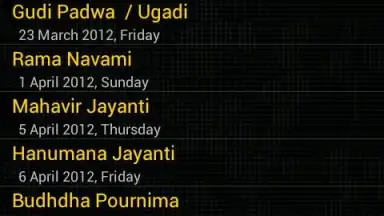 Hindu Calendar скриншот 1