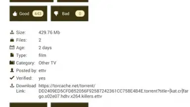 KickassTorrents App скриншот 5