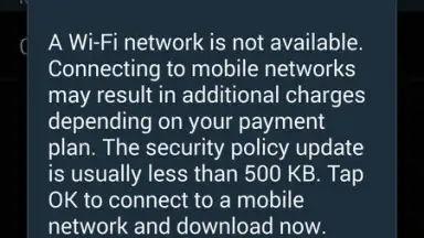 Samsung Security Policy Update скриншот 2