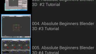 Blender Tutorials скриншот 2
