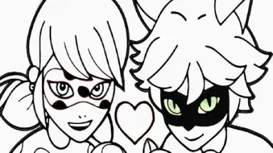 Coloring Ladybug & Blackcat скриншот 3