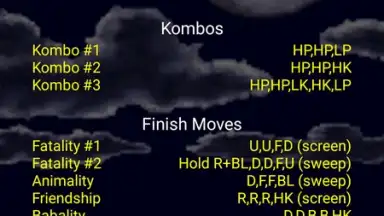 Mortal Kombat Moves скриншот 2