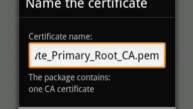 Android Certificate Installer скриншот 1