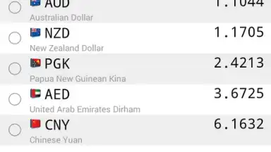 Daily Currency Rates скриншот 1