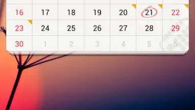GO Calendar Widget скриншот 3