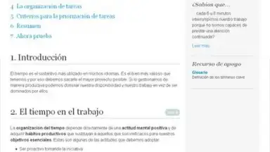 Gestion del tiempo скриншот 2