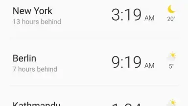 Samsung Clock скриншот 3