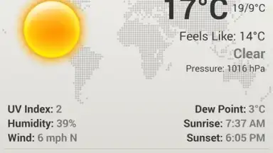 Weather & Clock Widget Android скриншот 7