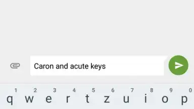 Czech Diacritic Keyboard скриншот 2