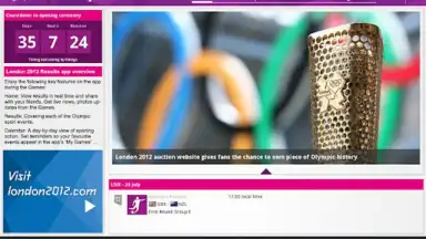 Aplic. resultados Londres 2012 скриншот 1